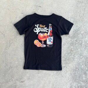 Vintage Style Baby Tee Shirt Pabst Alcohol Spritz Shirt Women's XS